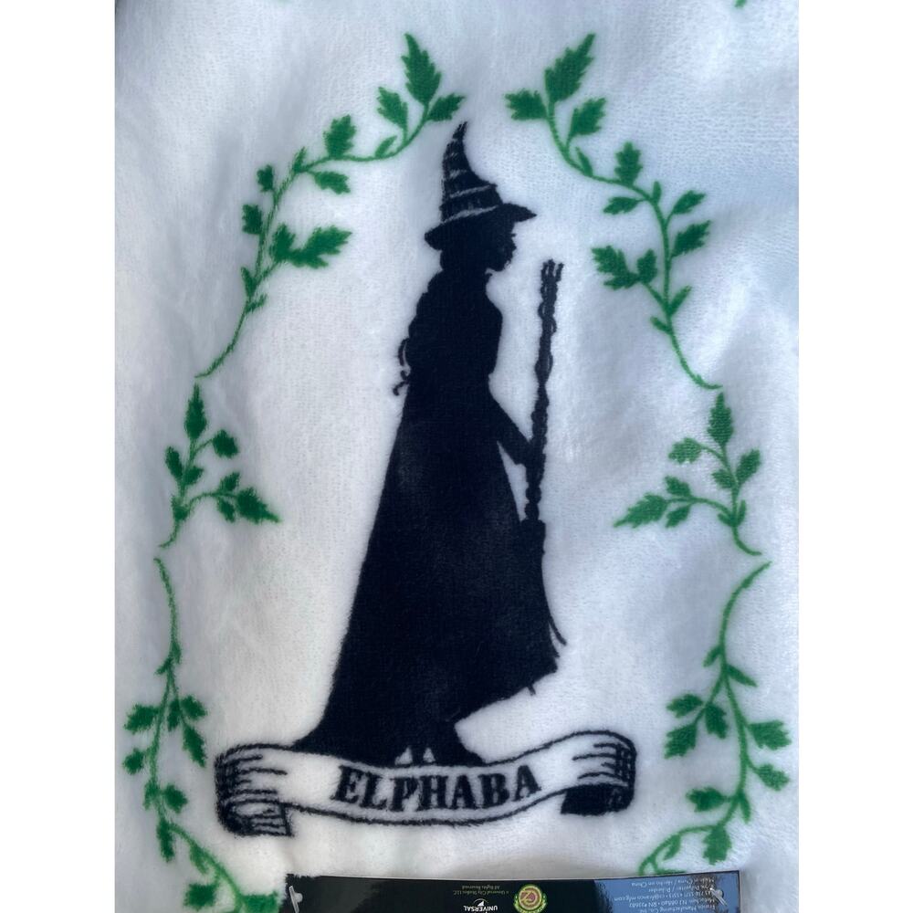 Wicked Elphaba Soft Plush Throw Blanket 50x70 in | Wizard of Oz Broadway Gift